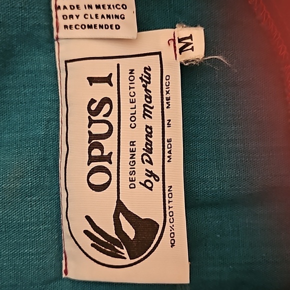 VTG OPUS 1 1970s Mexican Pink Patchwork Horn Beaded Fringe Boho Festival Dress - Picture 15 of 16